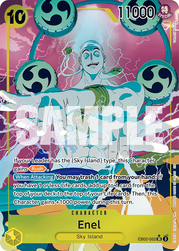Carte Alt-Art Ener EB02-052_p1 Super Rare — One Piece TCG EB-02 Anime 25th Collection (Bandai)