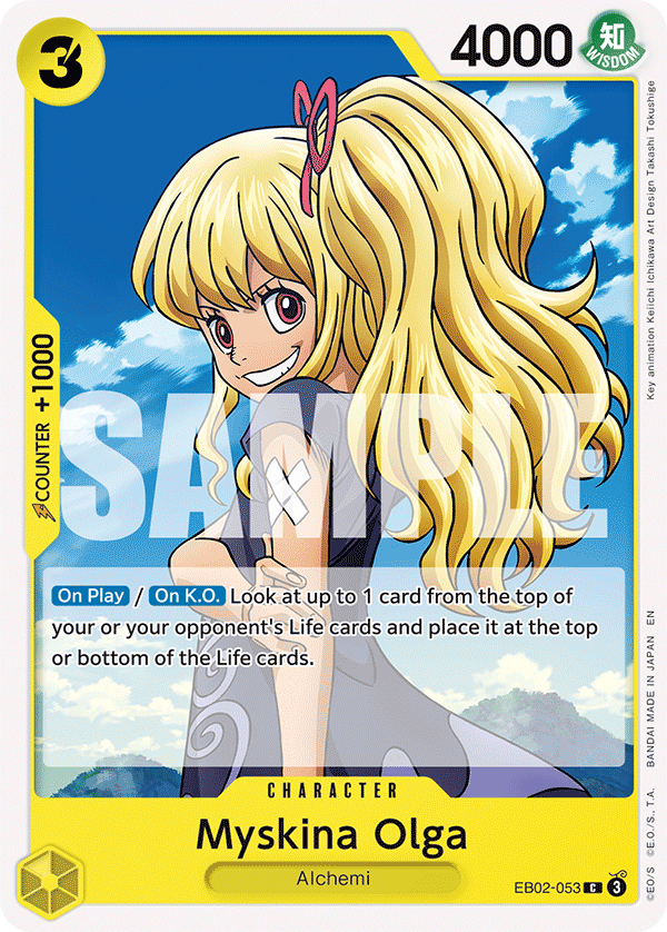 Carte Olga Myskina EB02-053 Common — One Piece TCG EB-02 (Bandai)
