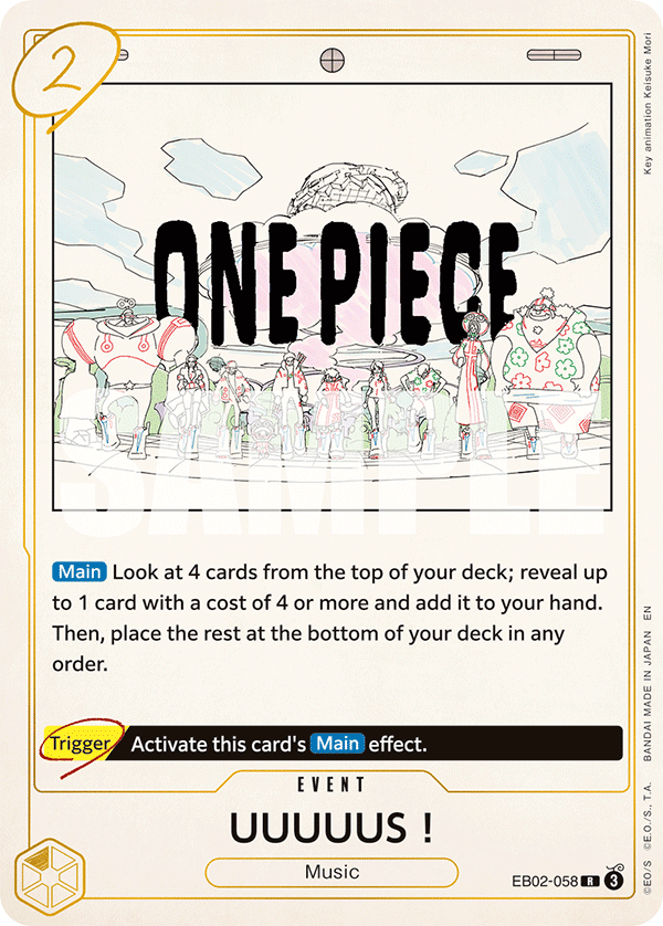 Carte UUUUUS ! EB02-058 Rare — One Piece TCG EB-02 Anime 25th Collection (Bandai)