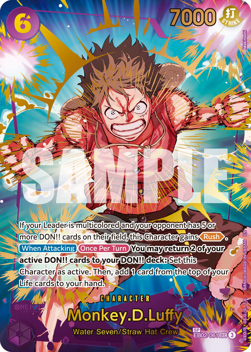Carte Alt-Art Monkey D. Luffy EB02-061_p3 Special — One Piece TCG PRB-02 The Best Vol. 2 (Bandai)