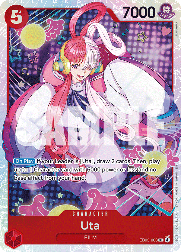 Carte Uta EB03-003 Super Rare — One Piece TCG EB-03 (Bandai)
