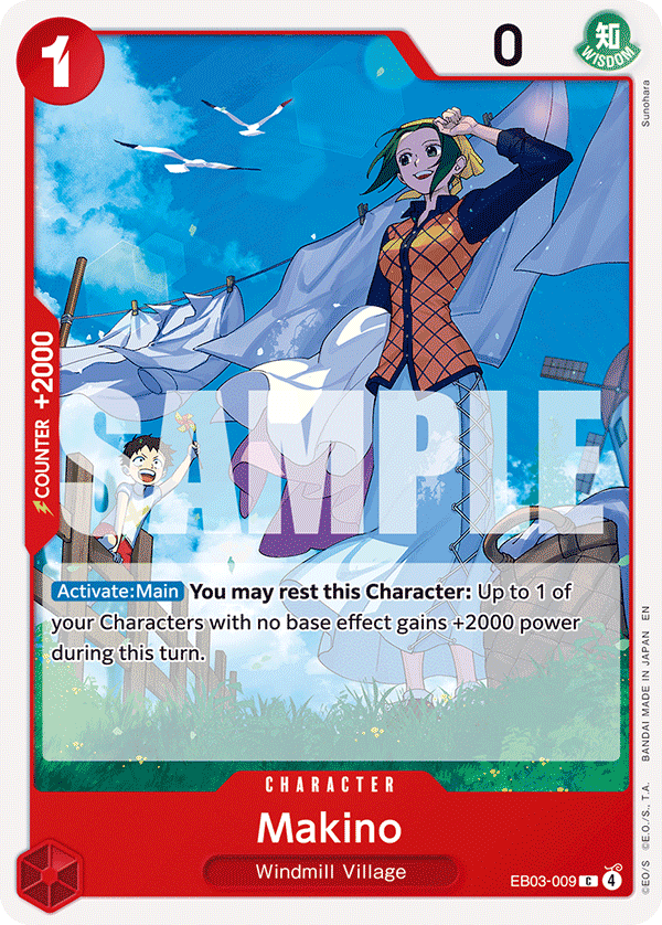 Carte Makino EB03-009 Common — One Piece TCG EB-03 (Bandai)