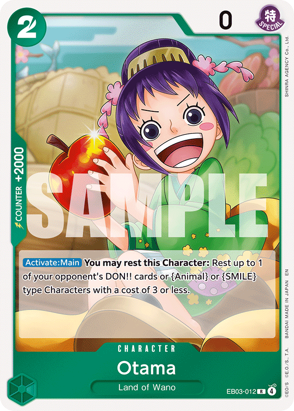 Carte O-Tama EB03-012 Rare — One Piece TCG EB-03 Heroines Edition (Bandai)