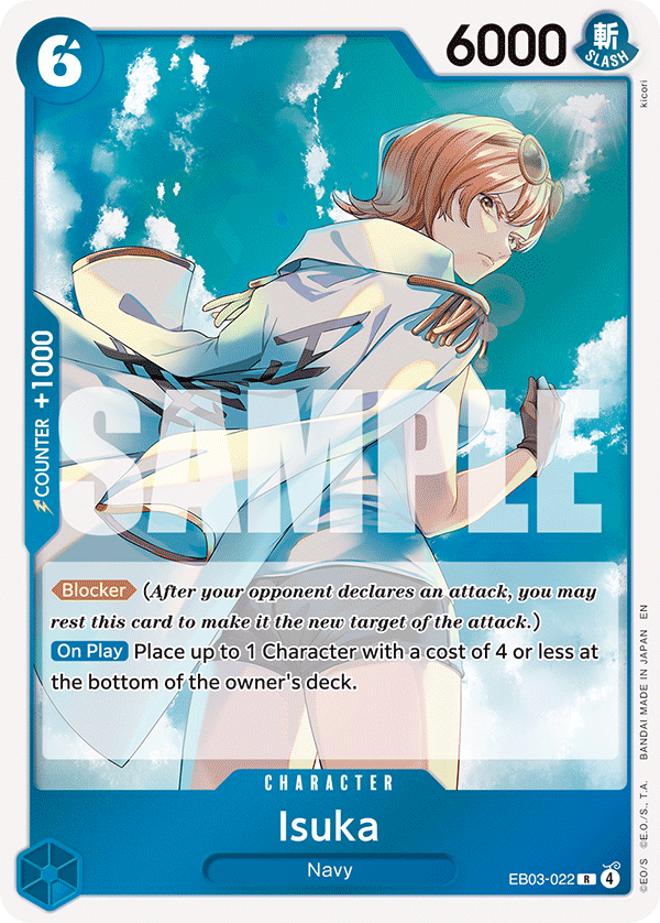 Carte Iska EB03-022 Rare — One Piece TCG EB-03 (Bandai)