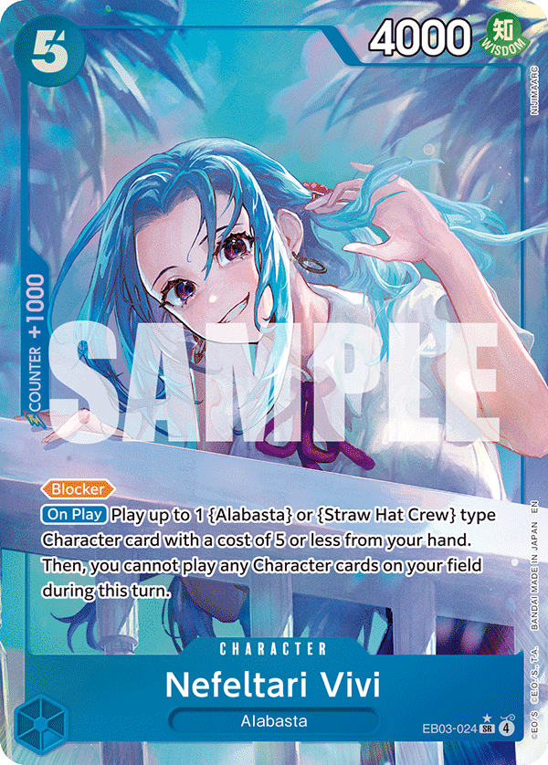 Carte Alt-Art Nefertari Vivi EB03-024_p1 Super Rare — One Piece TCG EB-03 Heroines Edition (Bandai)