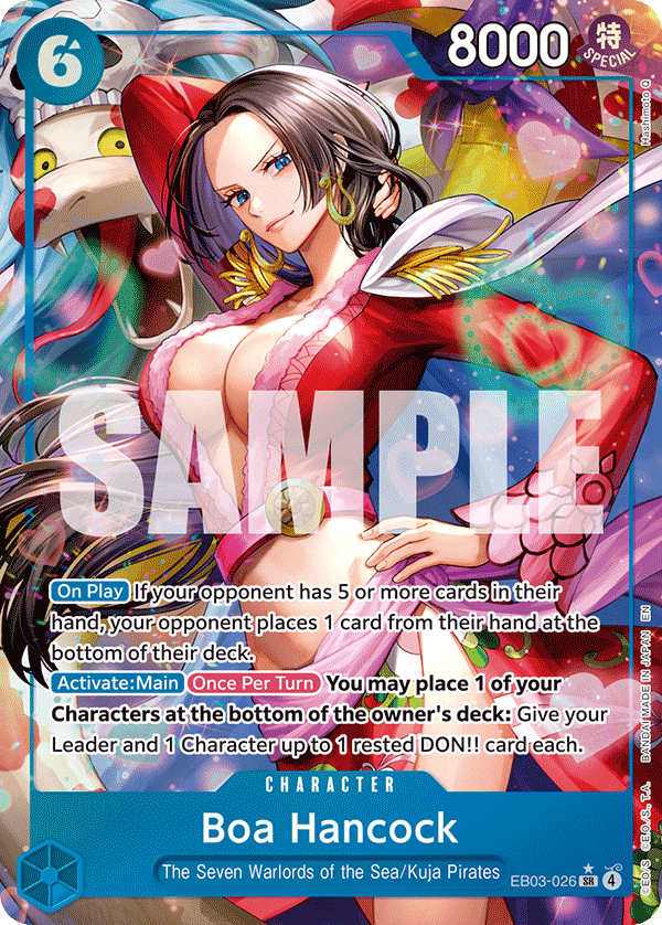 Carte Alt-Art Boa Hancock EB03-026_p1 Super Rare — One Piece TCG EB-03 Heroines Edition (Bandai)