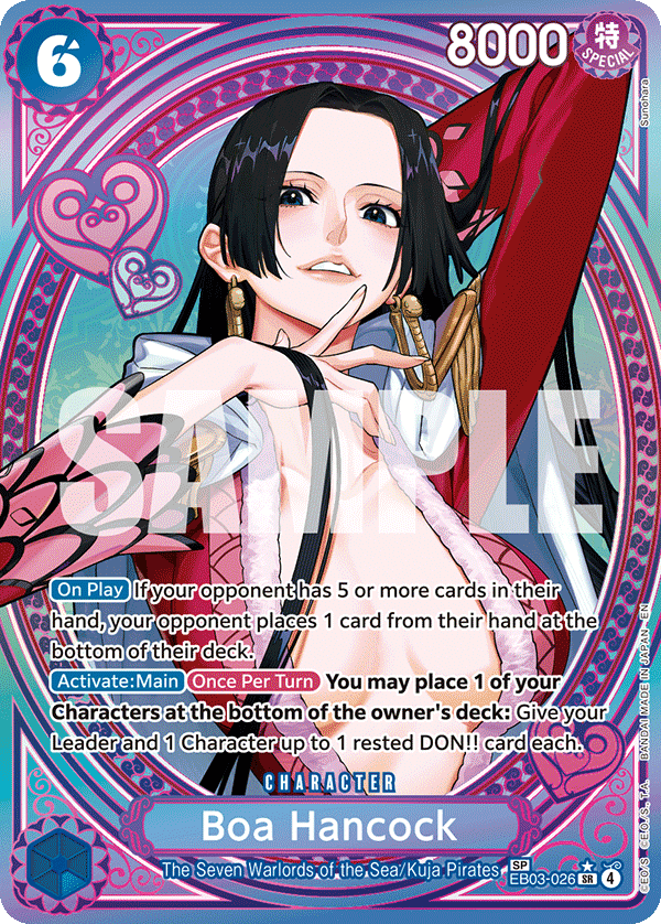 Carte Alt-Art Boa Hancock EB03-026_p2 Special — One Piece TCG EB-03 Heroines Edition (Bandai)
