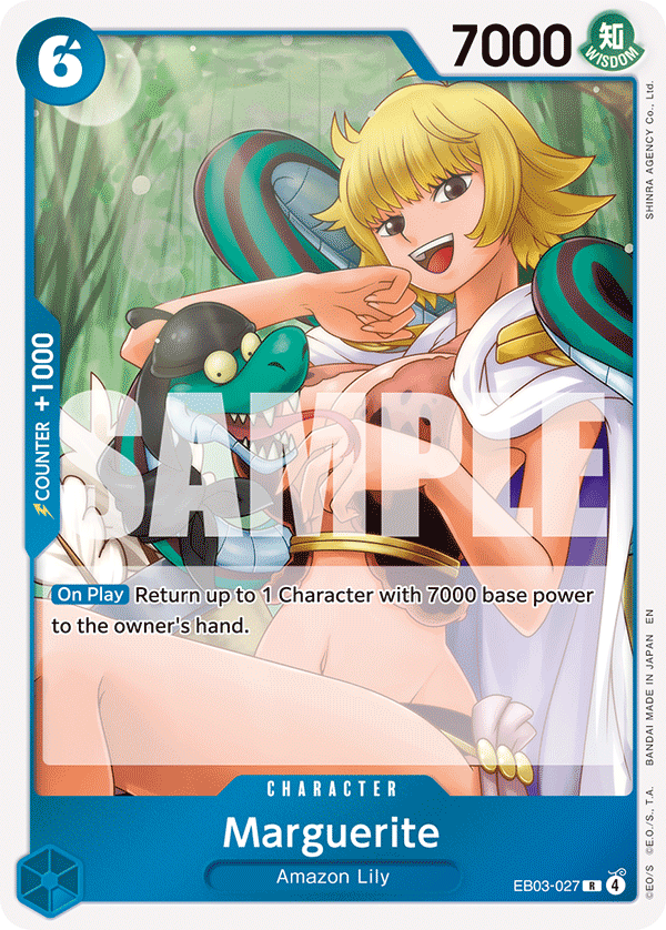 Carte Margaret EB03-027 Rare — One Piece TCG EB-03 (Bandai)