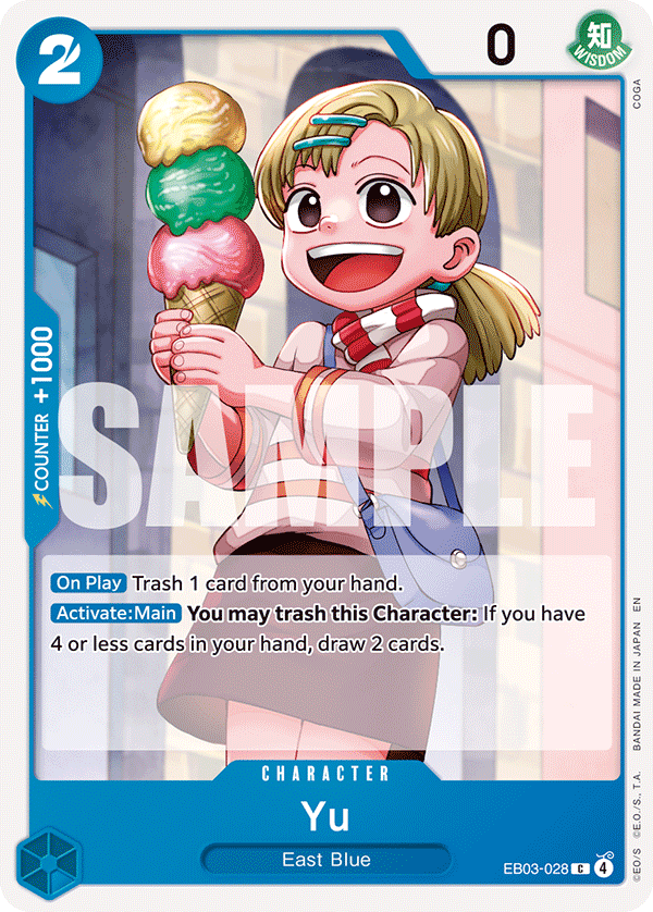 Carte Yû EB03-028 Common — One Piece TCG EB-03 Heroines Edition (Bandai)
