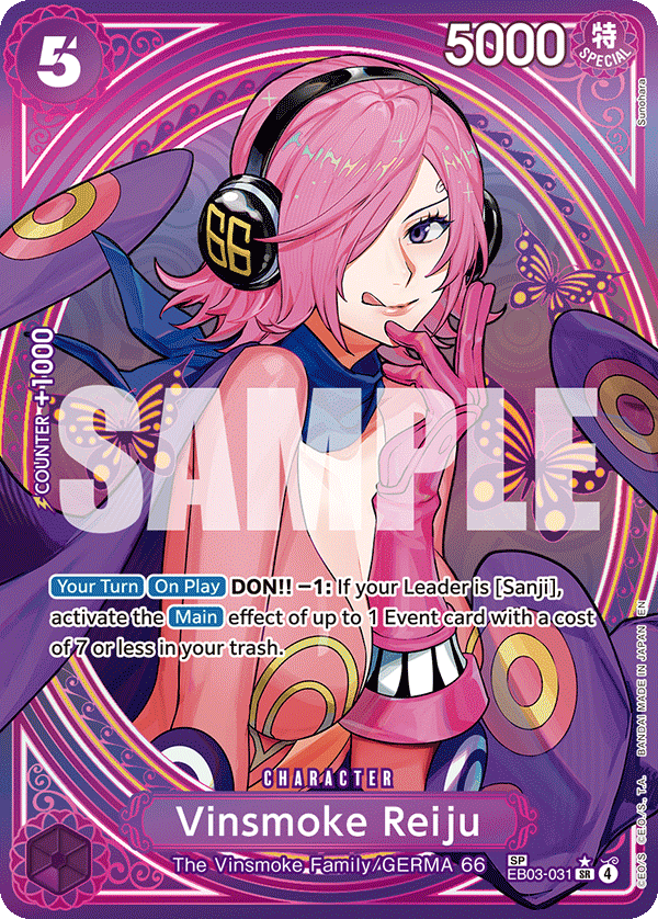 Carte Alt-Art Reiju Vinsmoke EB03-031_p2 Special — One Piece TCG EB-03 Heroines Edition (Bandai)