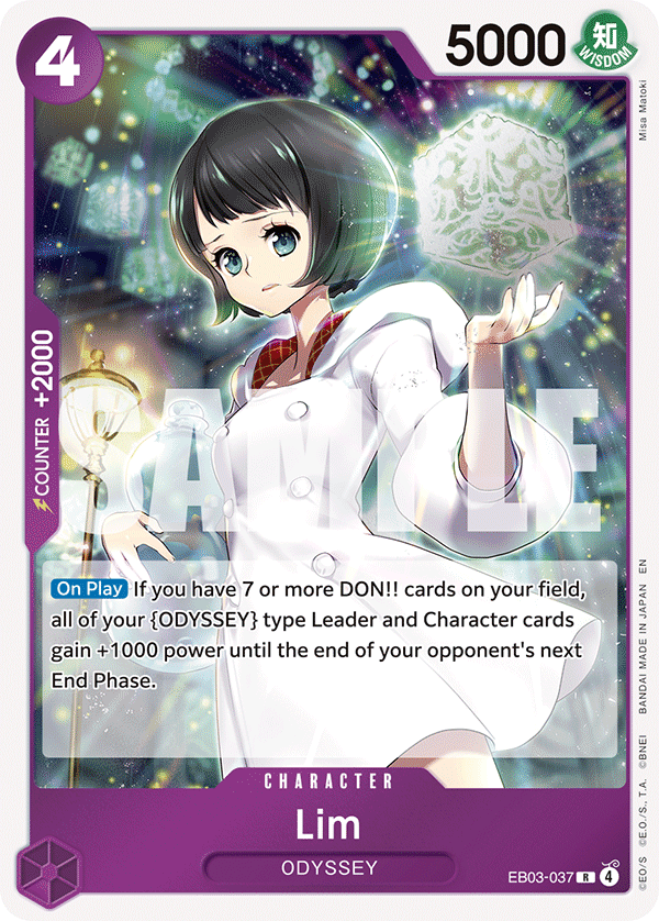 Carte Lim EB03-037 Rare — One Piece TCG EB-03 Heroines Edition (Bandai)