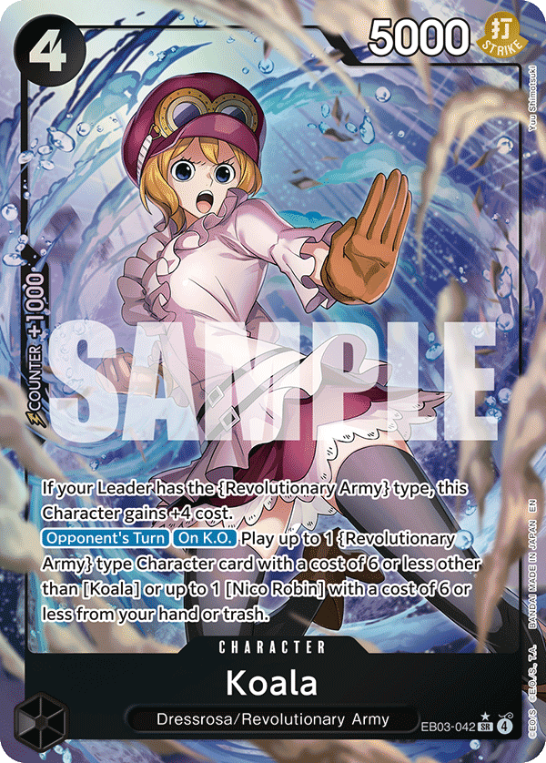 Carte Alt-Art Koala EB03-042_p1 Super Rare — One Piece TCG EB-03 Heroines Edition (Bandai)