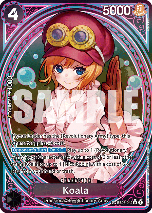 Carte Alt-Art Koala EB03-042_p2 Special — One Piece TCG EB-03 Heroines Edition (Bandai)