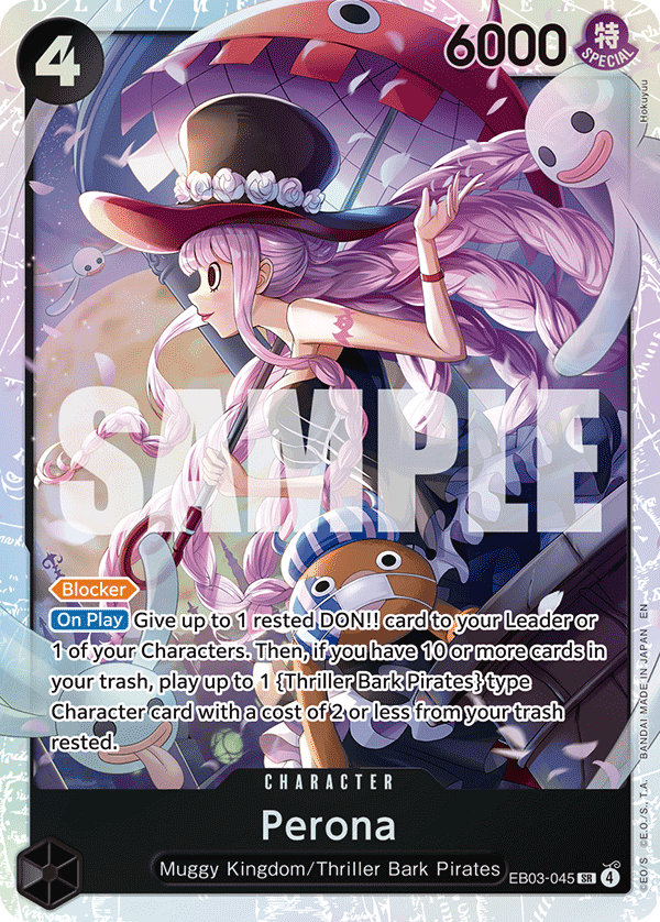 Carte Perona EB03-045 Super Rare — One Piece TCG EB-03 Heroines Edition (Bandai)