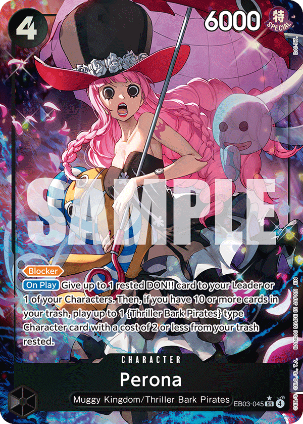 Carte Alt-Art Perona EB03-045_p1 Super Rare — One Piece TCG EB-03 Heroines Edition (Bandai)