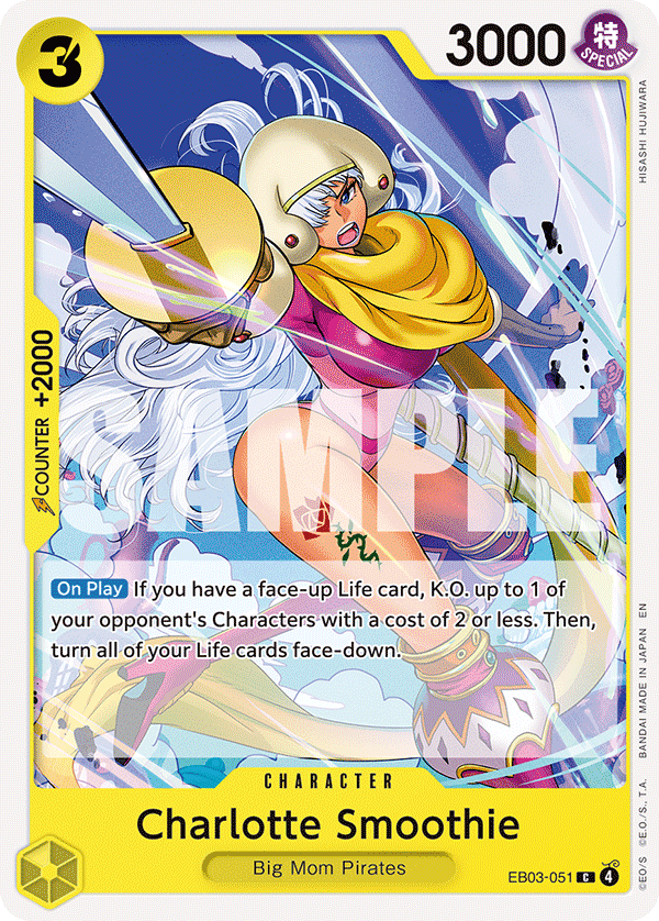 Carte Charlotte Smoothie EB03-051 Common — One Piece TCG EB-03 Heroines Edition (Bandai)