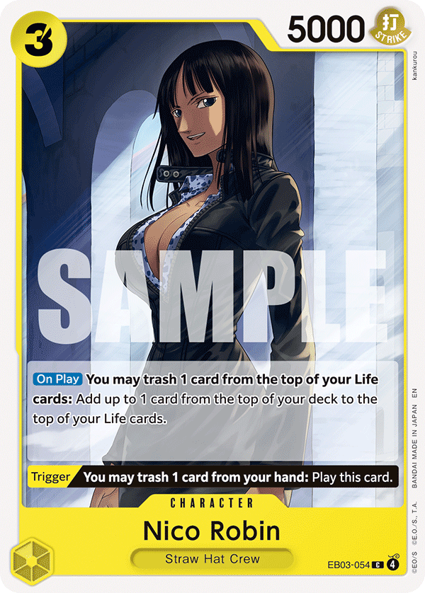 Carte Nico Robin EB03-054 Common — One Piece TCG EB-03 Heroines Edition (Bandai)