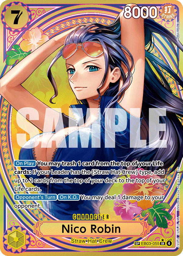 Carte Alt-Art Nico Robin EB03-055_p2 Special — One Piece TCG EB-03 Heroines Edition (Bandai)