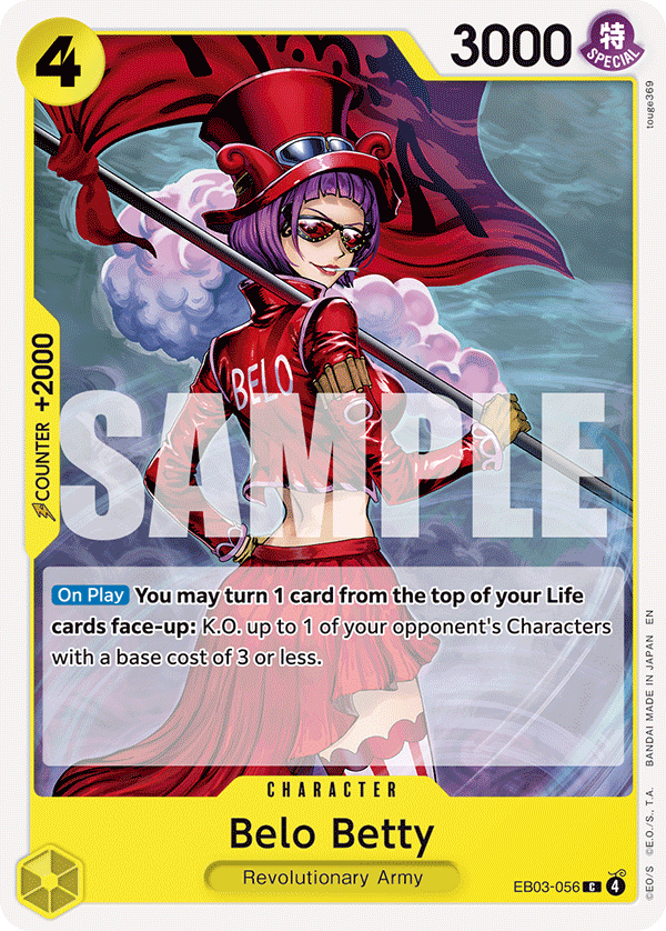 Carte Belo Betty EB03-056 Common — One Piece TCG EB-03 Heroines Edition (Bandai)