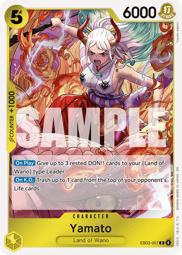 Carte Yamato EB03-057 Rare — One Piece TCG EB-03 Heroines Edition (Bandai)