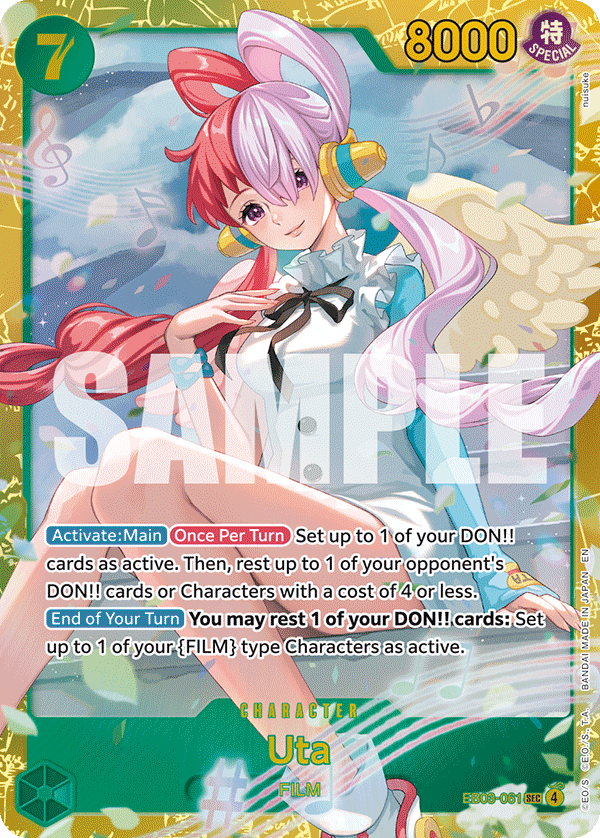 Carte Uta EB03-061 Secret Rare — One Piece TCG EB-03 Heroines Edition (Bandai)