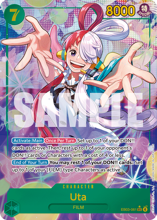 Carte Alt-Art Uta EB03-061_p1 Secret Rare — One Piece TCG EB-03 Heroines Edition (Bandai)