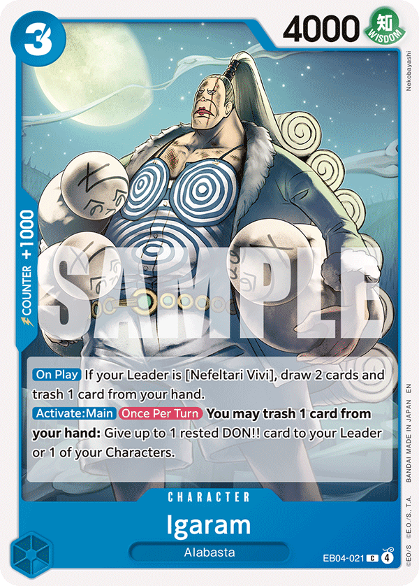 Carte Igaram EB04-021 Common — One Piece TCG OP14-EB04 (Bandai)