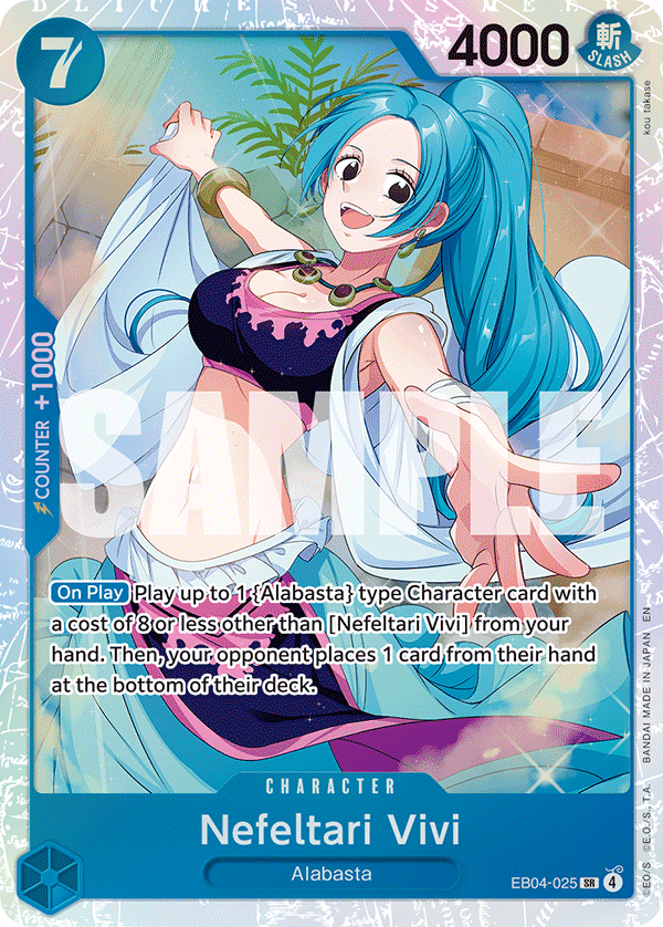 Carte Nefertari Vivi EB04-025 Super Rare — One Piece TCG OP14-EB04 (Bandai)
