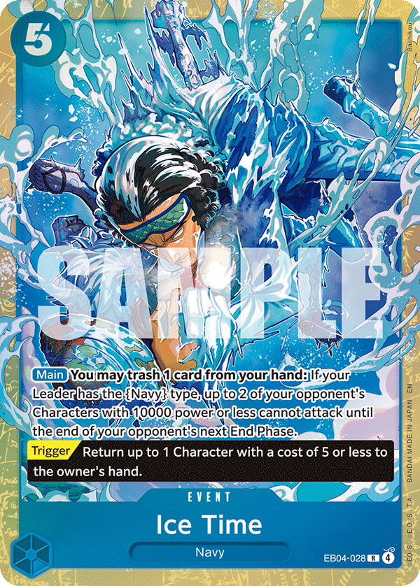 Carte Alt-Art Ice Time EB04-028_p1 Rare — One Piece TCG OTHER One Piece Products (Bandai)