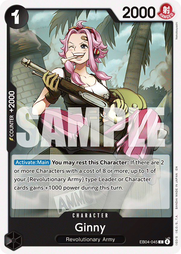 Carte Ginny EB04-045 Common — One Piece TCG OP15-EB04 Adventure on Kami's Island (Bandai)