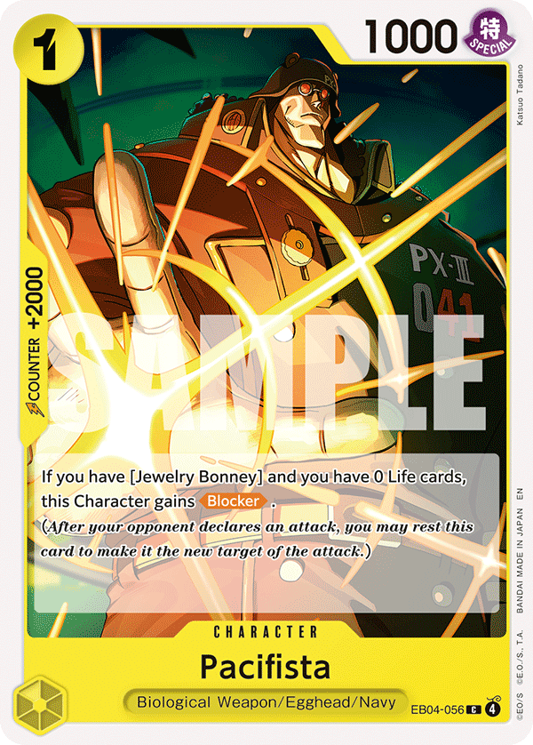 Carte Pacifista EB04-056 Common — One Piece TCG OP15-EB04 Adventure on Kami's Island (Bandai)