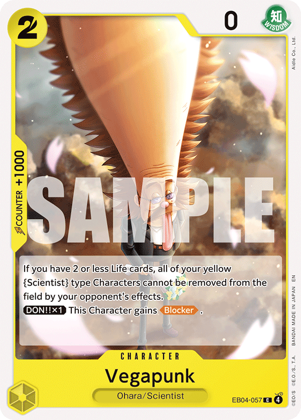 Carte Vegapunk EB04-057 Common — One Piece TCG OP15-EB04 (Bandai)