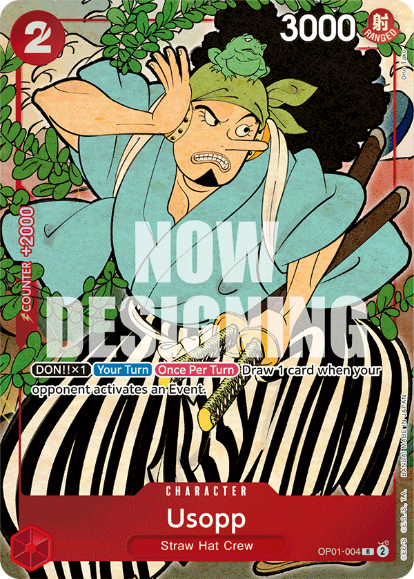 Carte Alt-Art Usopp OP01-004_p1 Rare — One Piece TCG OTHER One Piece Products (Bandai)