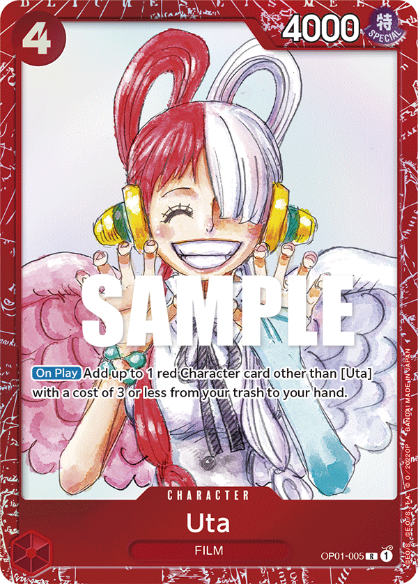 Carte Alt-Art Uta OP01-005_p1 Rare — One Piece TCG OTHER One Piece Products (Bandai)