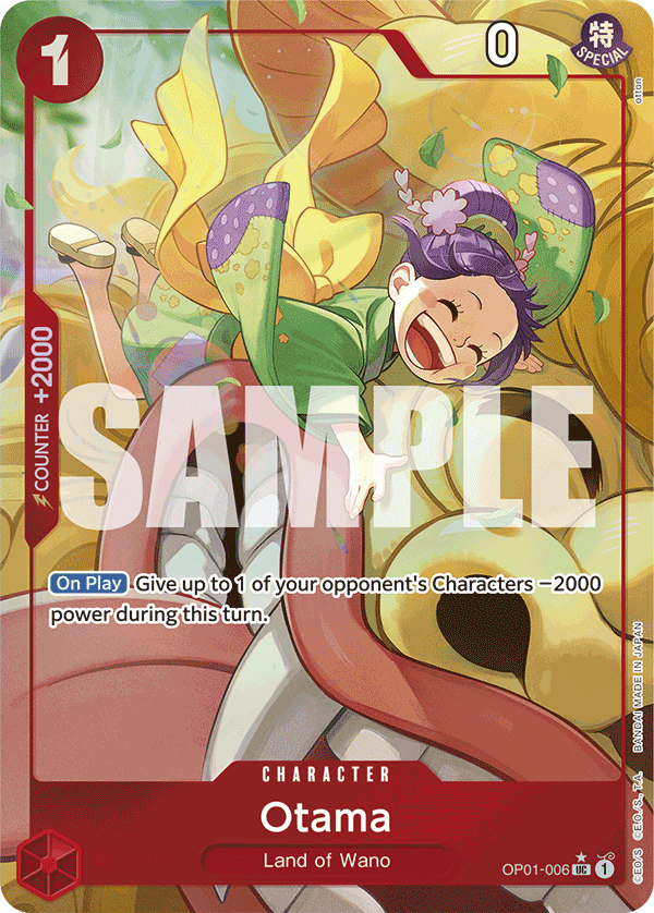 Carte Alt-Art Otama OP01-006_p5 Uncommon — One Piece TCG PRB-01 The Best (Bandai)