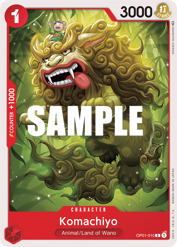 Carte Komachiyo OP01-010 Common — One Piece TCG OP-01 Romance Dawn (Bandai)