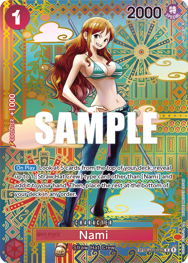 Carte Alt-Art Nami OP01-016_p4 Special — One Piece TCG OP-05 Awakening of the New Era (Bandai)