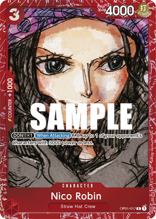 Carte Alt-Art Nico Robin OP01-017_p1 Rare — One Piece TCG OTHER One Piece Products (Bandai)