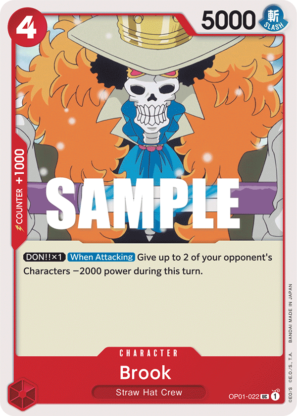 Carte Brook OP01-022 Uncommon — One Piece TCG OP-01 Romance Dawn (Bandai)