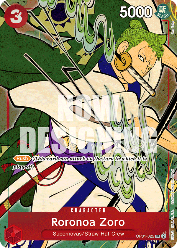 Carte Alt-Art Roronoa Zoro OP01-025_p3 Super Rare — One Piece TCG OTHER One Piece Products (Bandai)