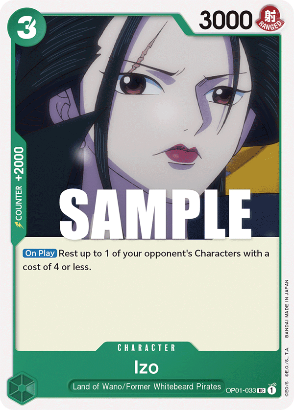 Carte Izo OP01-033 Uncommon — One Piece TCG OP-01 (Bandai)