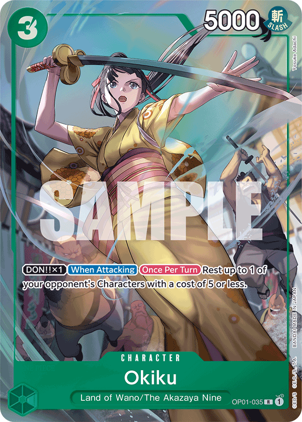 Carte Alt-Art Okiku OP01-035_p3 Rare — One Piece TCG OTHER One Piece Products (Bandai)