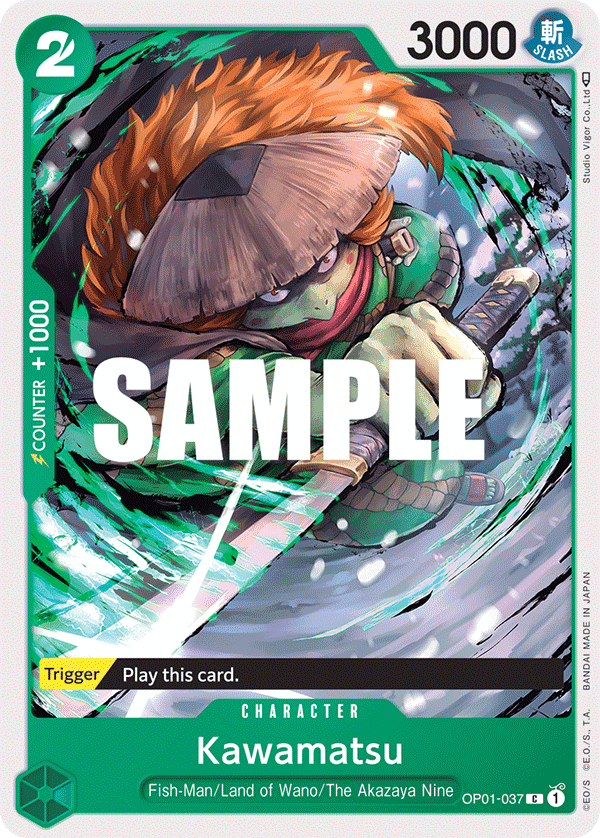 Carte Kawamatsu OP01-037 Common — One Piece TCG OP-01 Romance Dawn (Bandai)