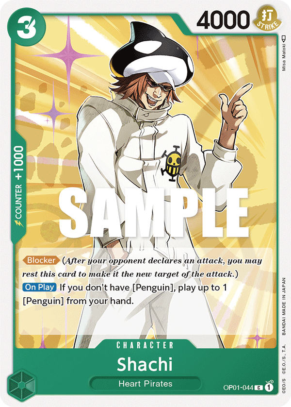 Carte Shachi OP01-044 Common — One Piece TCG OP-01 Romance Dawn (Bandai)