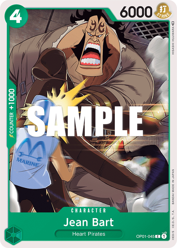 Carte Jean Bart OP01-045 Common — One Piece TCG OP-01 Romance Dawn (Bandai)