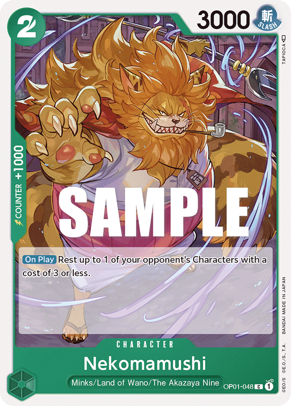 Carte Nekomamushi OP01-048 Common — One Piece TCG OP-01 Romance Dawn (Bandai)