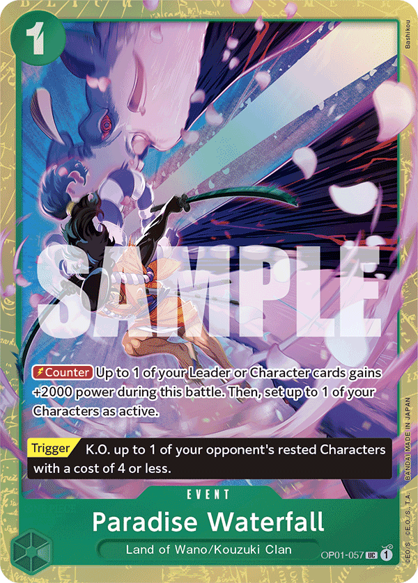 Carte Alt-Art Paradise Waterfall OP01-057_p1 Uncommon — One Piece TCG OTHER One Piece Products (Bandai)
