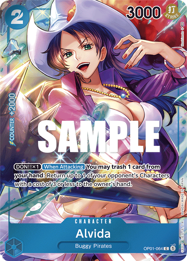 Carte Alt-Art Alvida OP01-064_p1 Common — One Piece TCG OP-01 Romance Dawn (Bandai)