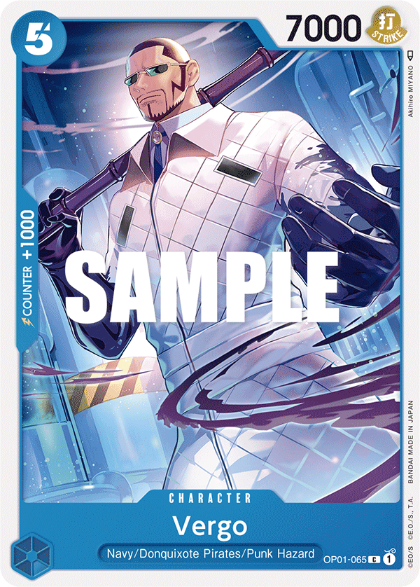 Carte Vergo OP01-065 Common — One Piece TCG OP-01 Romance Dawn (Bandai)