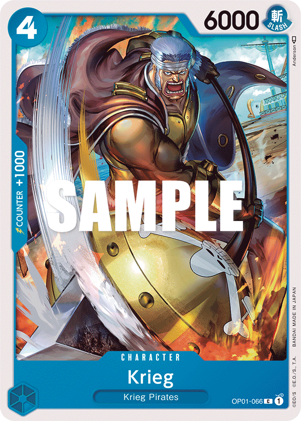 Carte Krieg OP01-066 Common — One Piece TCG OP-01 Romance Dawn (Bandai)